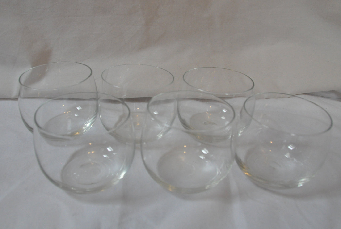 Set of 6 Vintage Clear Tumblers