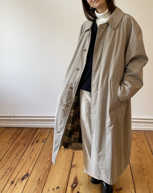 Vintage Neutral Trench Coat Size S-M