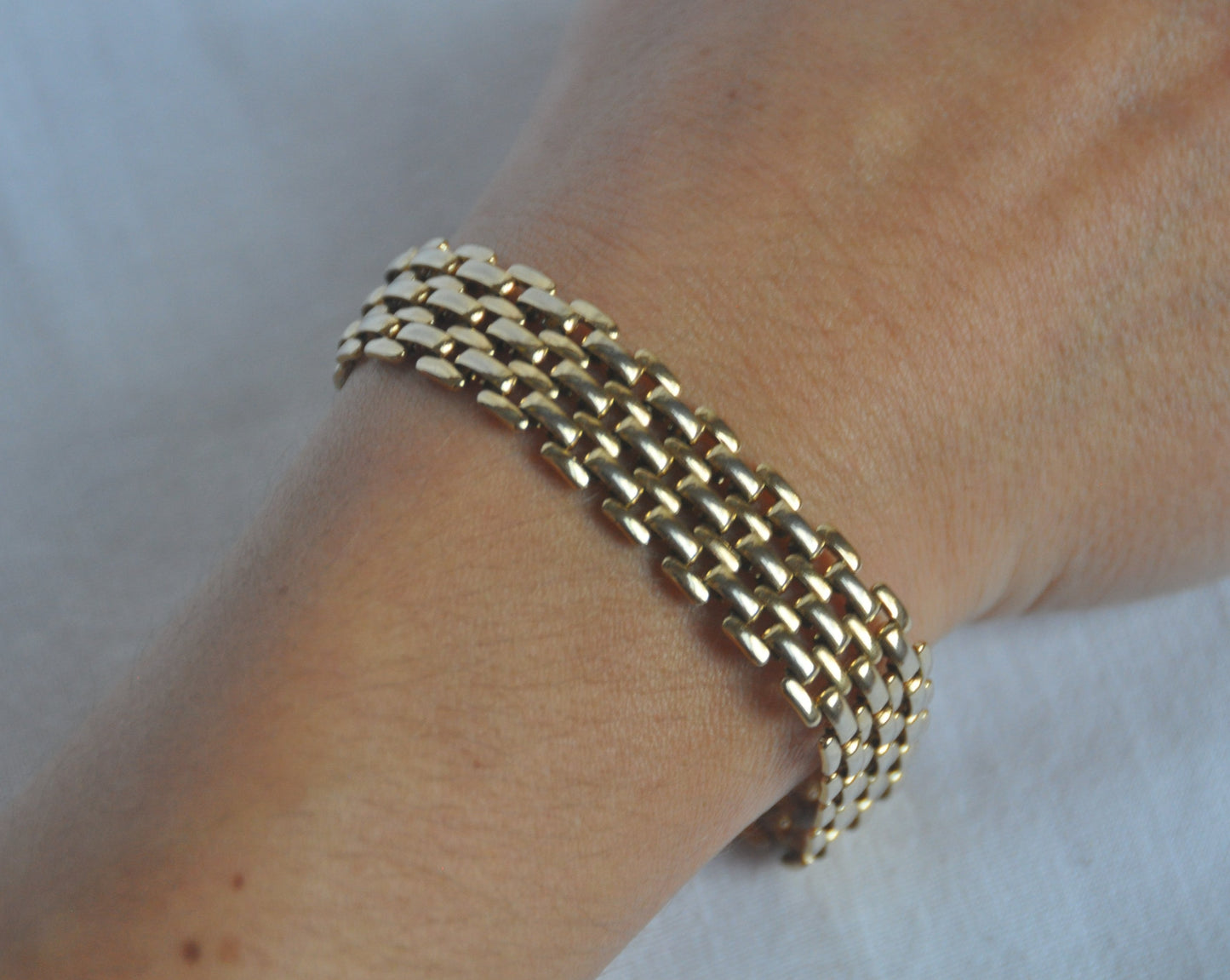 Vintage Gold Plated Chunky Bracelet