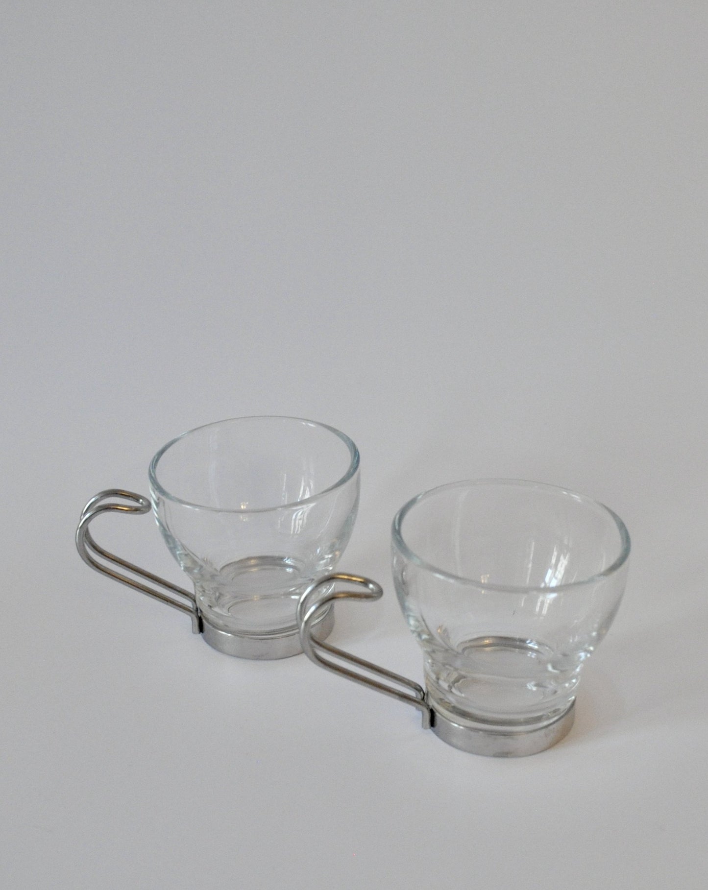 Set of 2 1970’s Vitrosax Italian Glass Espresso Mugs