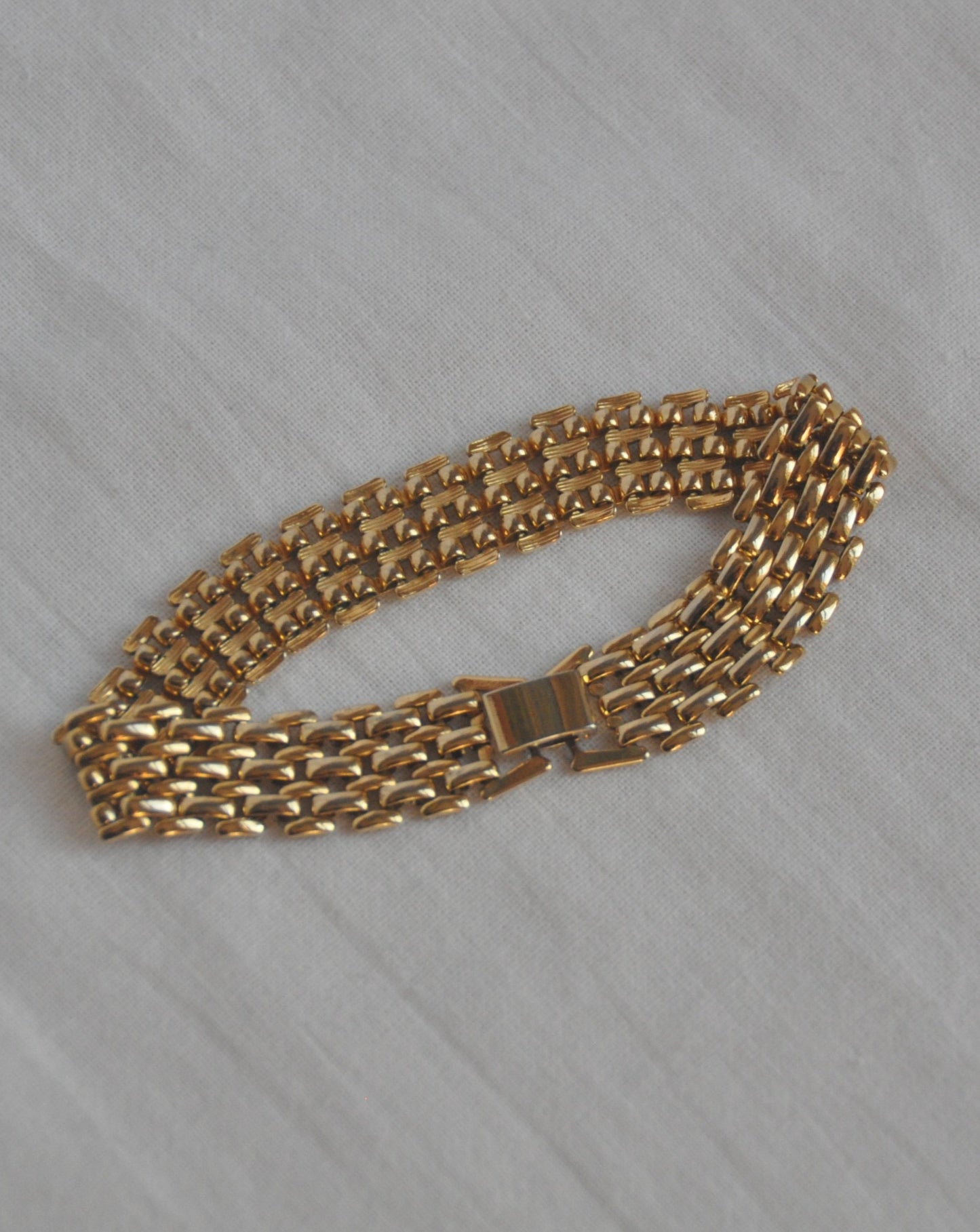 Vintage Gold Plated Chunky Bracelet