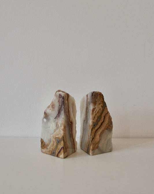 Pair of Vintage Onyx Bookends