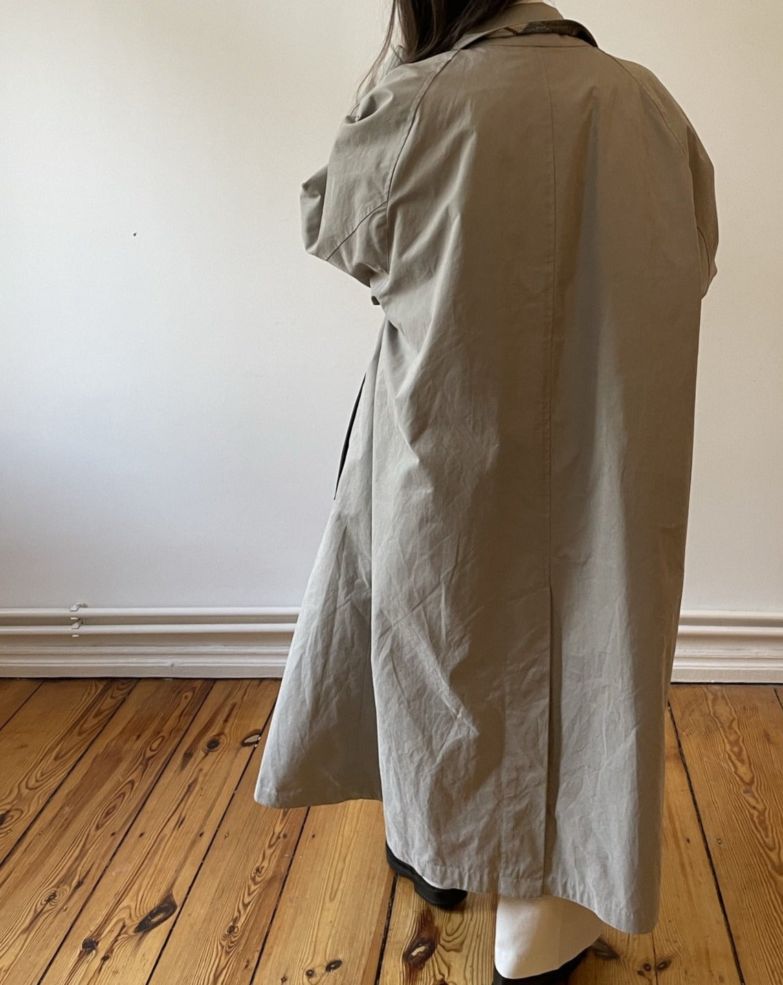 Vintage Neutral Trench Coat Size S-M