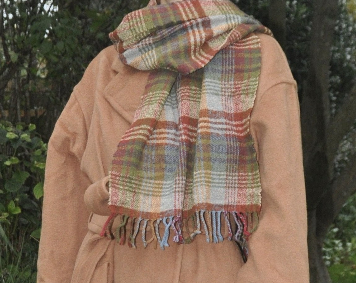 Vintage Checked Scarf