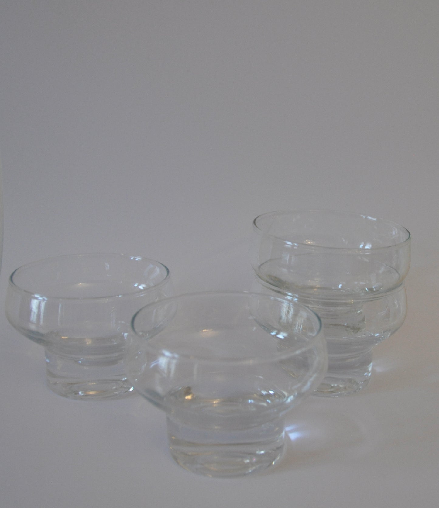 Set of 4 Clear Cocktail Glasses