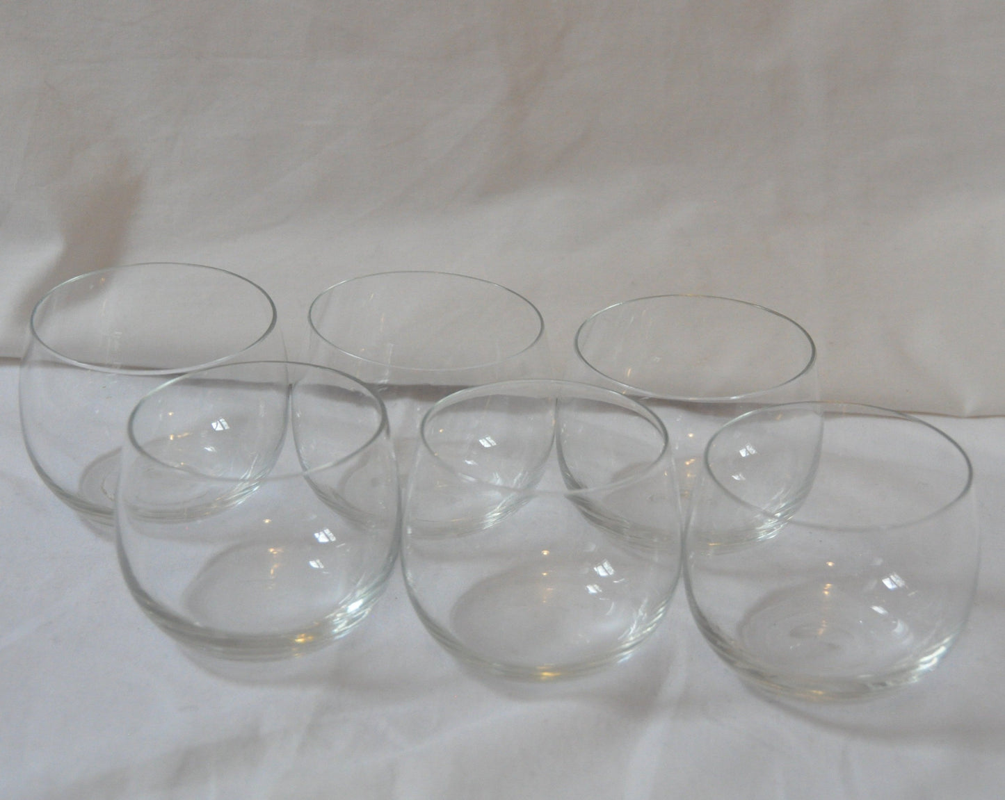 Set of 6 Vintage Clear Tumblers