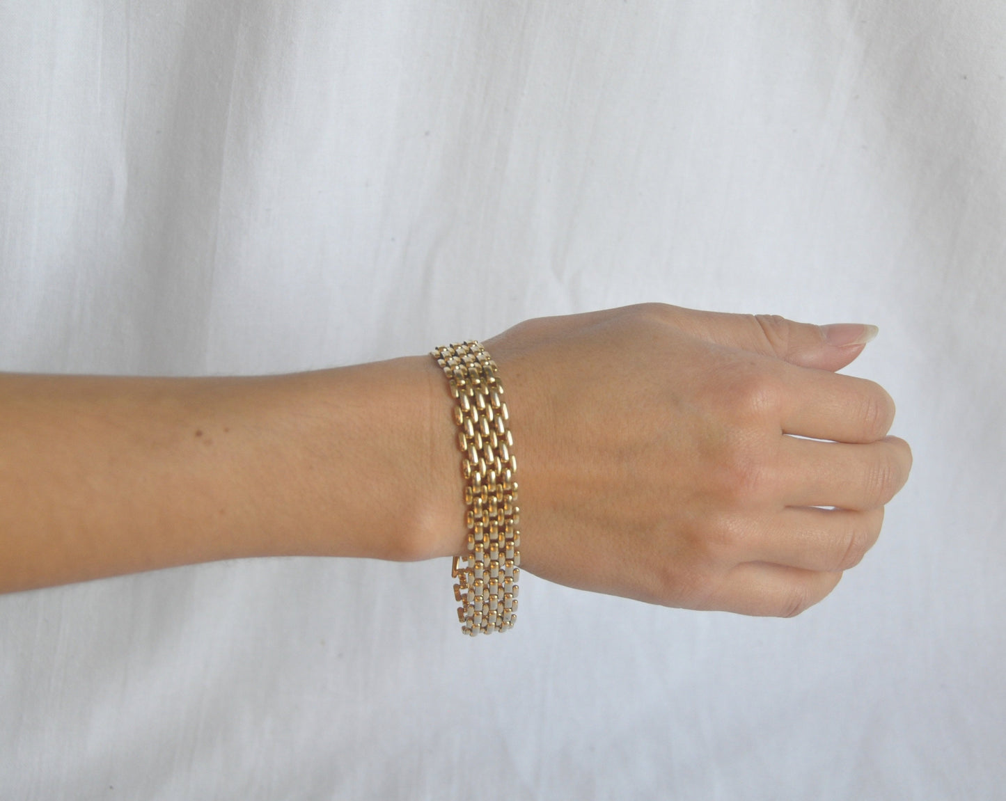 Vintage Gold Plated Chunky Bracelet