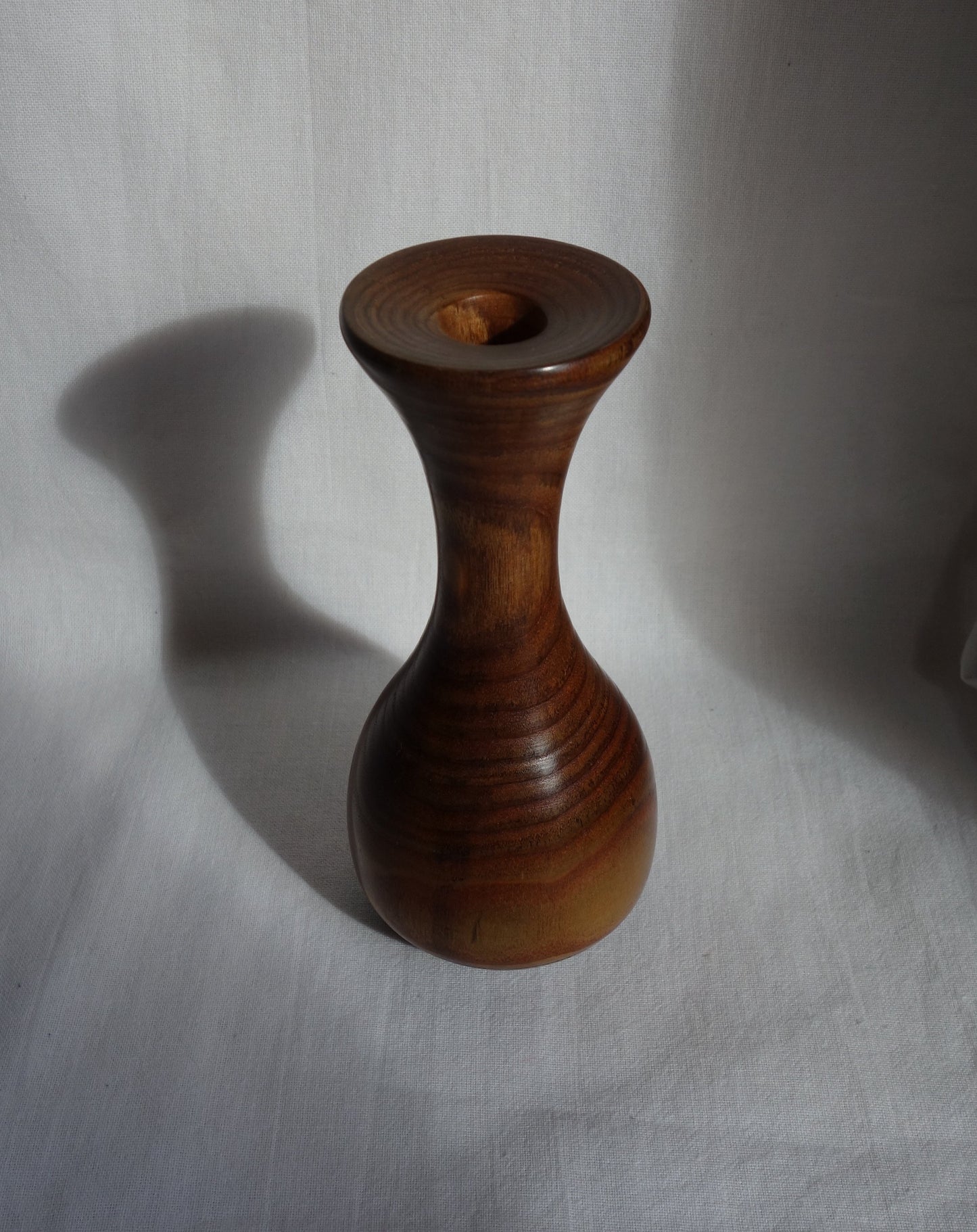 Mid Century Wood Mini Vase