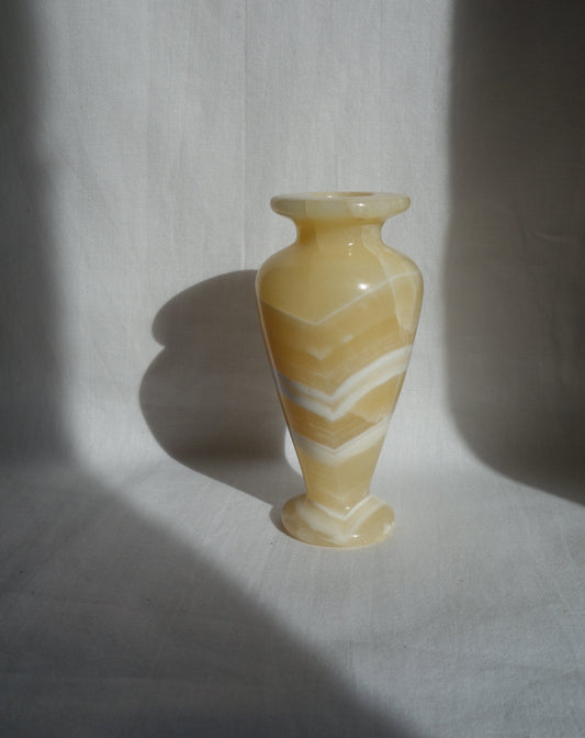 Vintage White Mini Onyx Vase