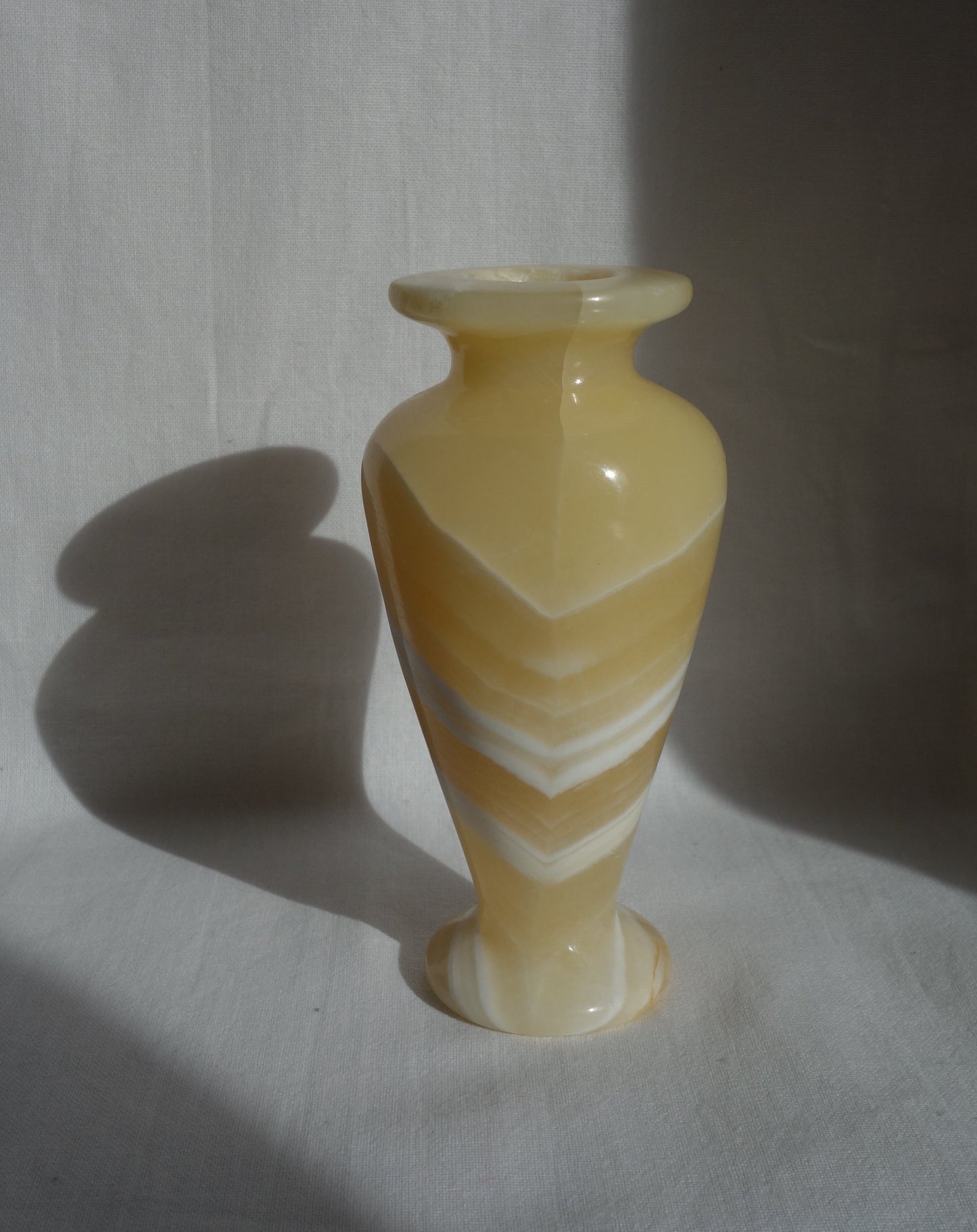 Vintage White Mini Onyx Vase