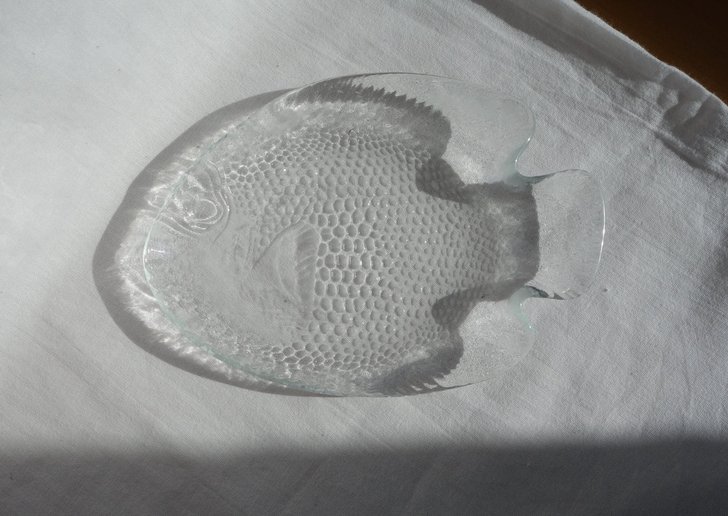 Small Vintage Mid Century French Fish Dish Plate