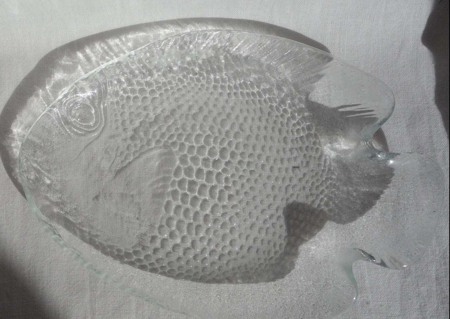 Small Vintage Mid Century French Fish Dish Plate