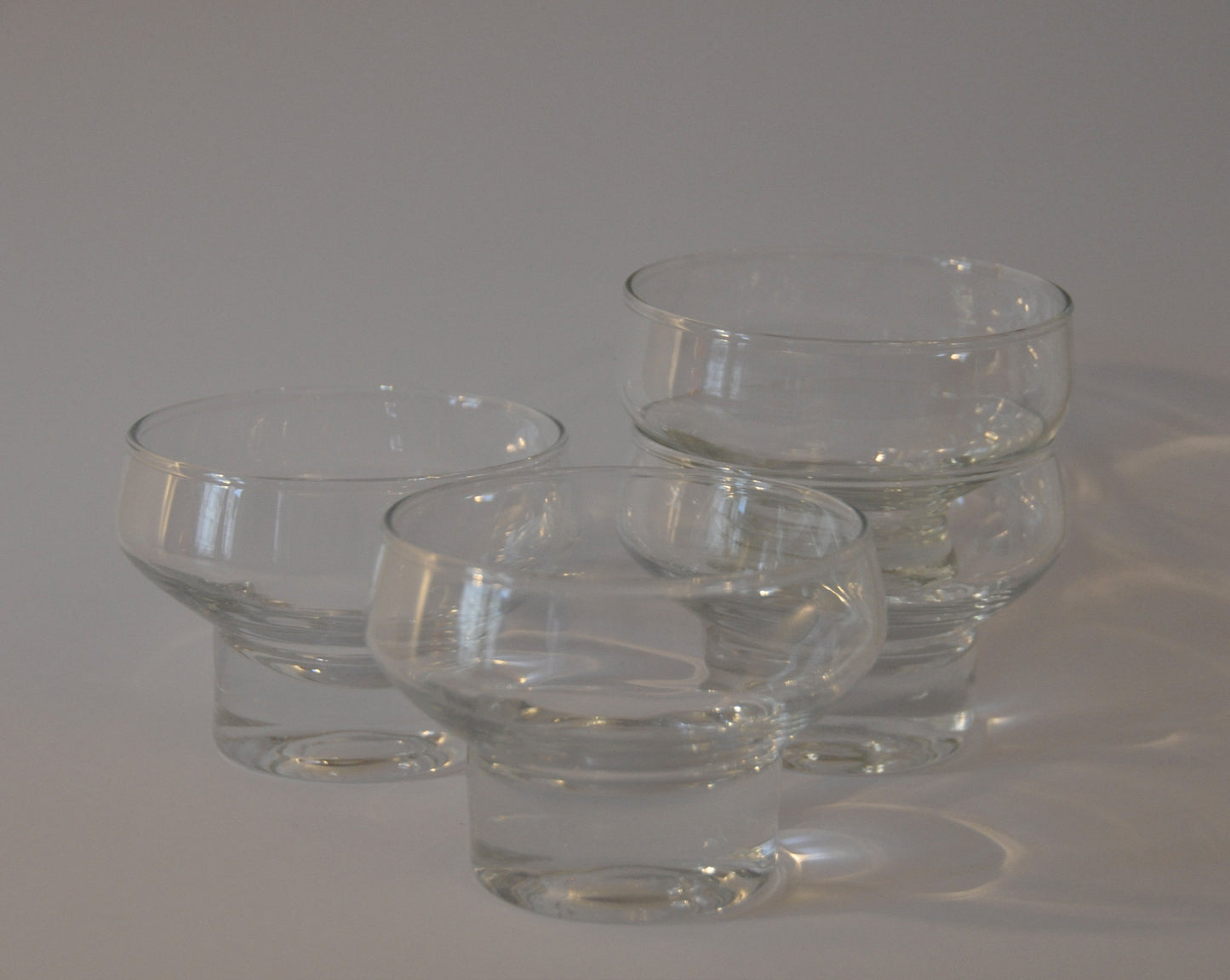 Set of 4 Clear Cocktail Glasses