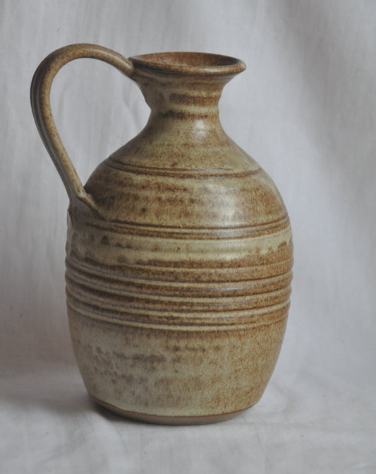 Vintage Large Vase with Matt Speckled Glaze