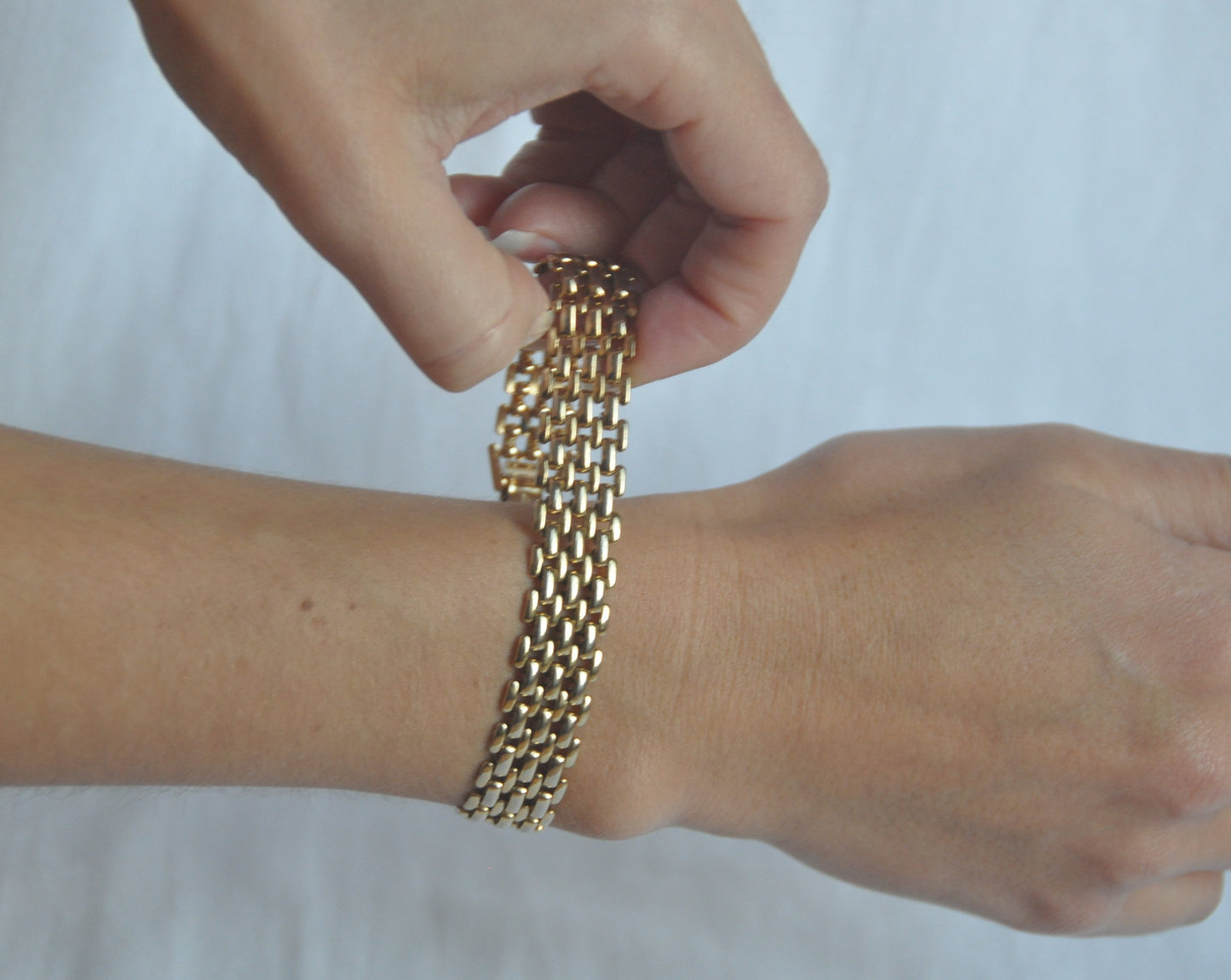 Vintage Gold Plated Chunky Bracelet