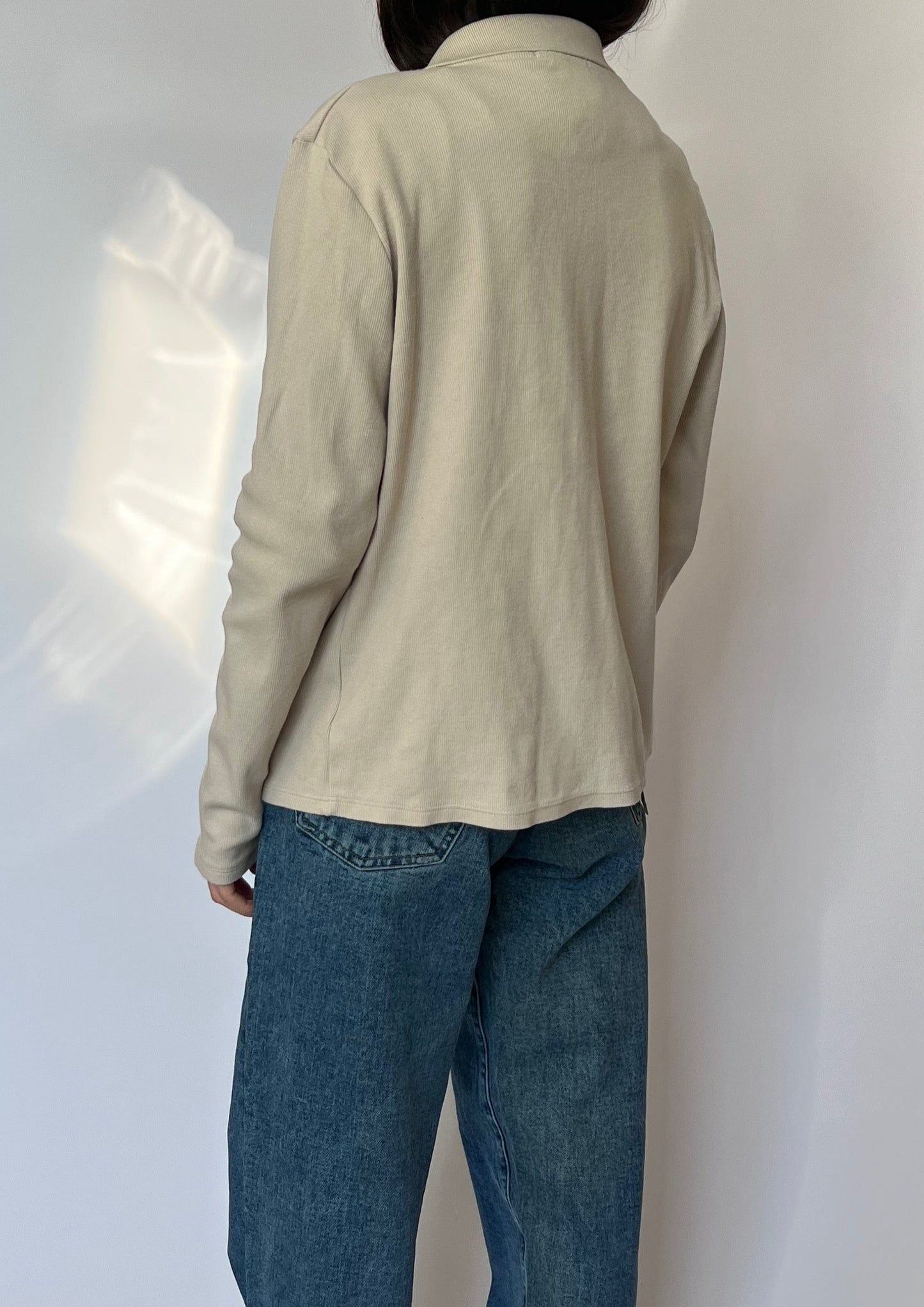 90s Ribbed Cotton Jumper S/M