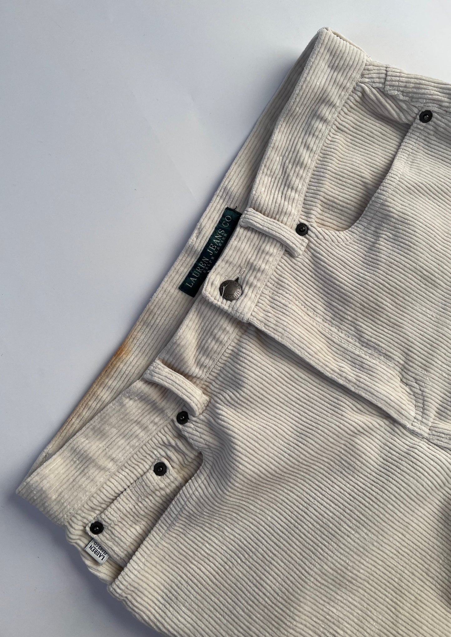 Ralph Lauren Cream Corduroy Trousers W'31" S/M