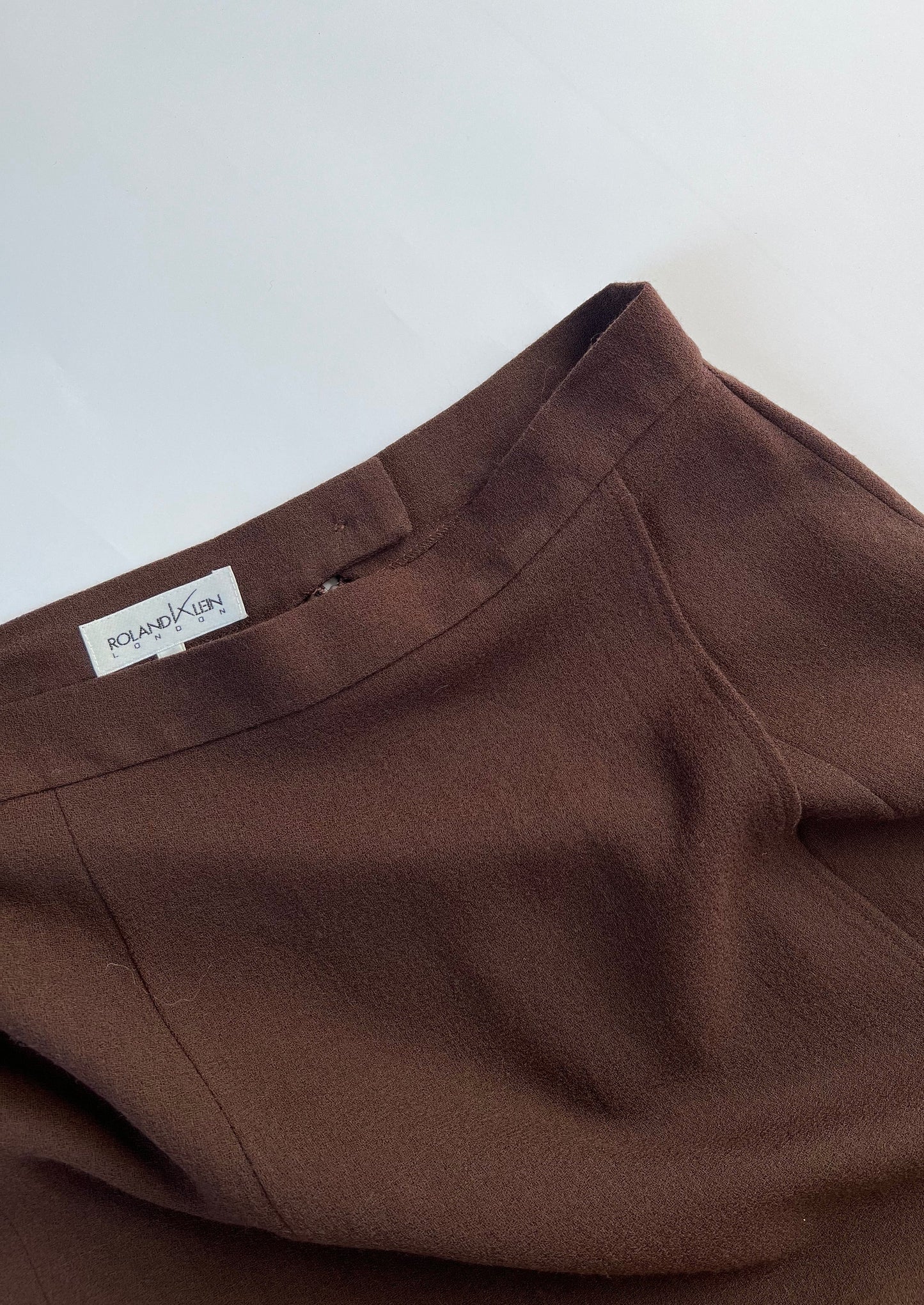 Dark Brown Wrap Skirt W'29" S/M