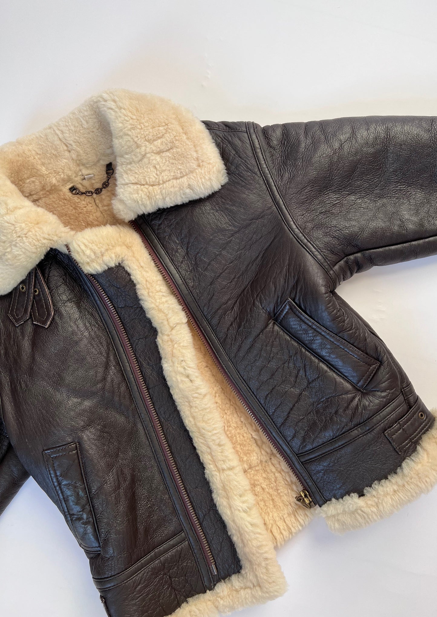 Shearling Leather Jacket XS/S