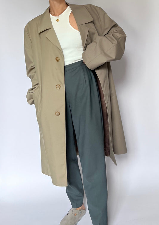 1970s Minimal Neutral Trench M/L