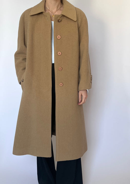 60s Caramel Wool Coat XS/S/M