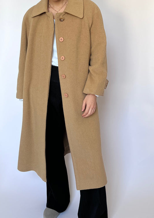 60s Caramel Wool Coat XS/S/M