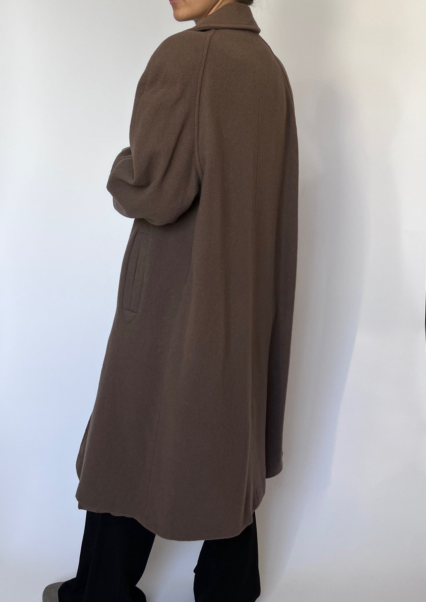 70s Brown Wool Coat XS/S/M