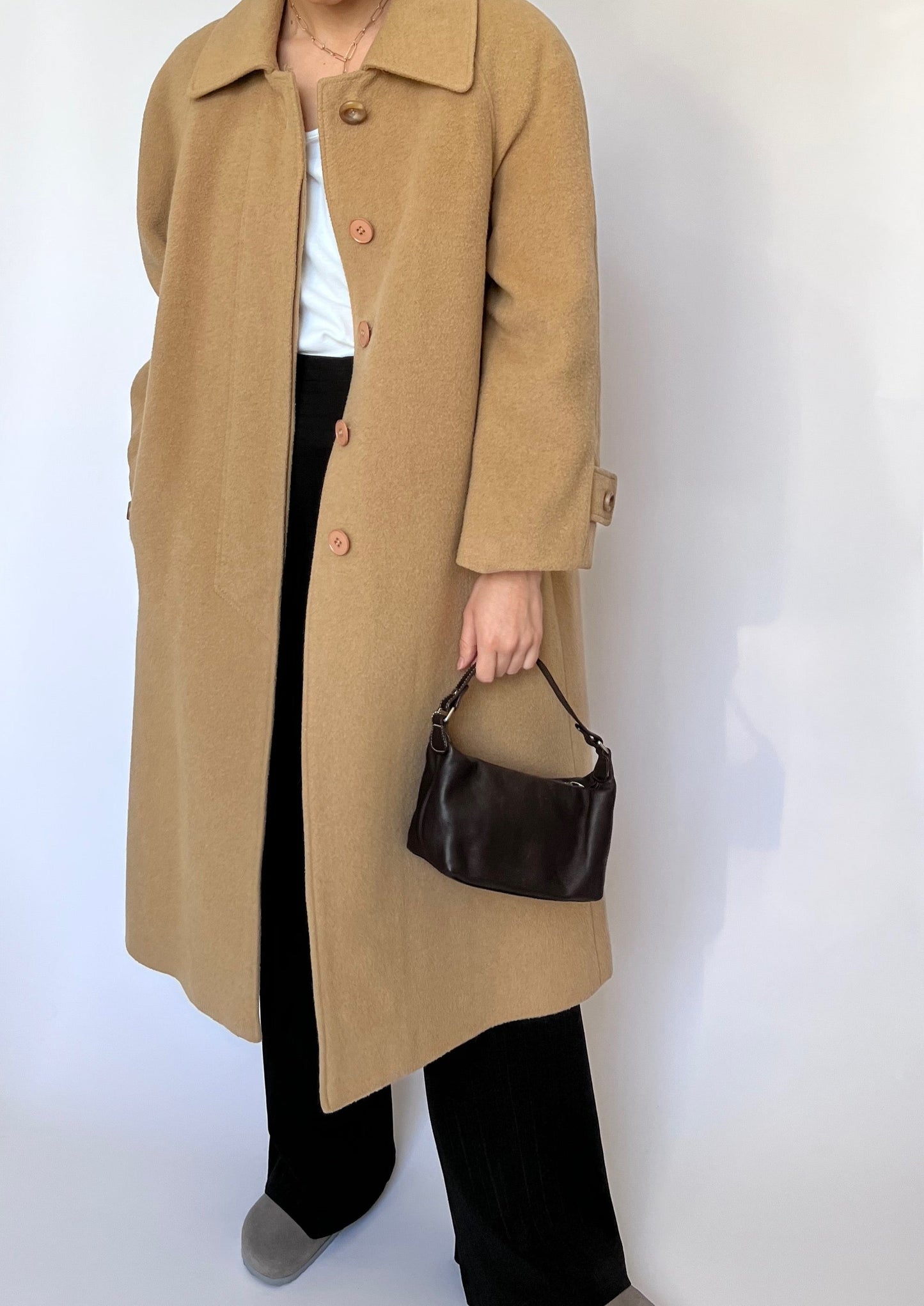 60s Caramel Wool Coat XS/S/M