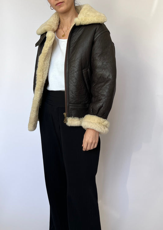 Shearling Leather Jacket XS/S