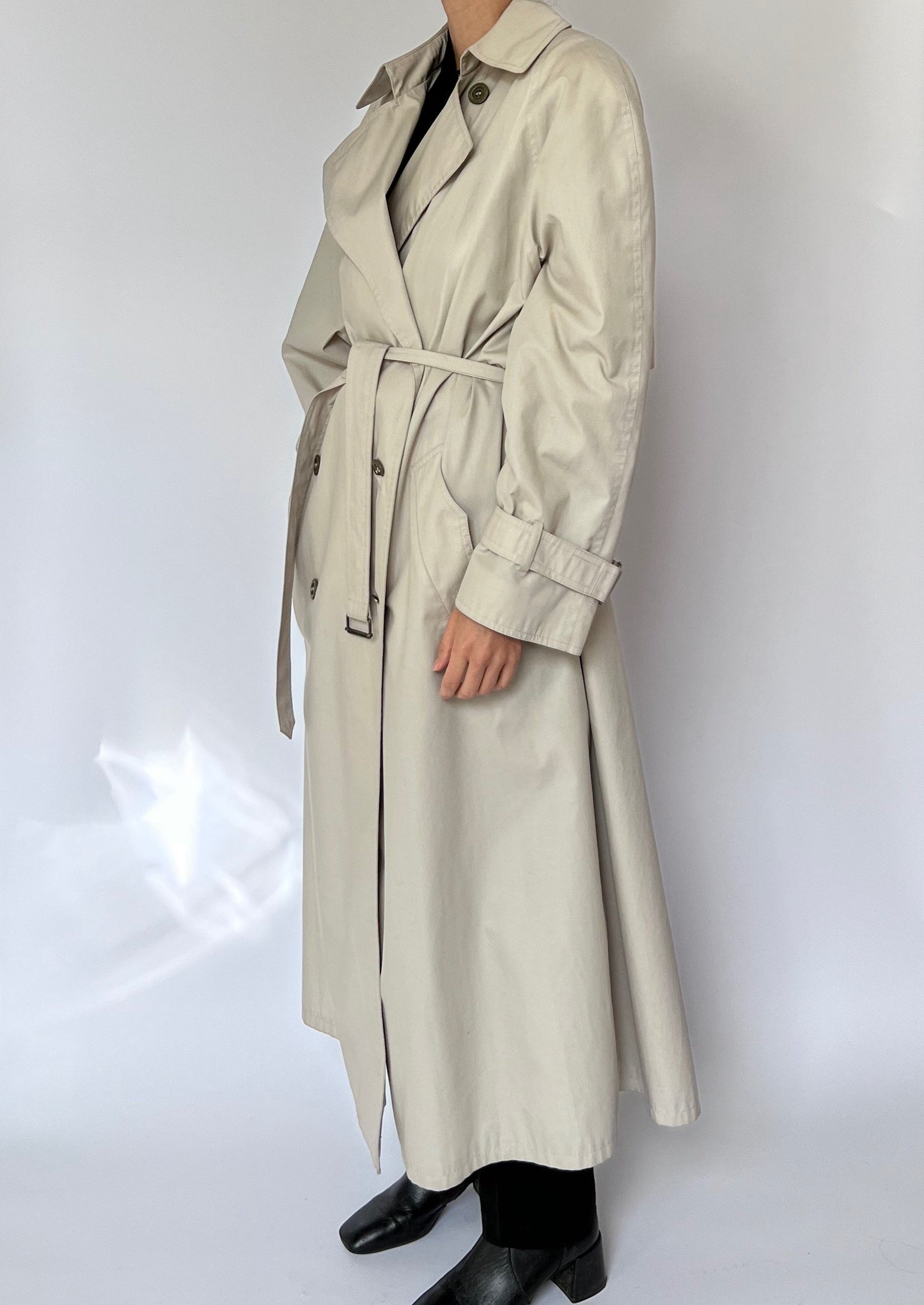 1990s Neutral Trench Coat S/M