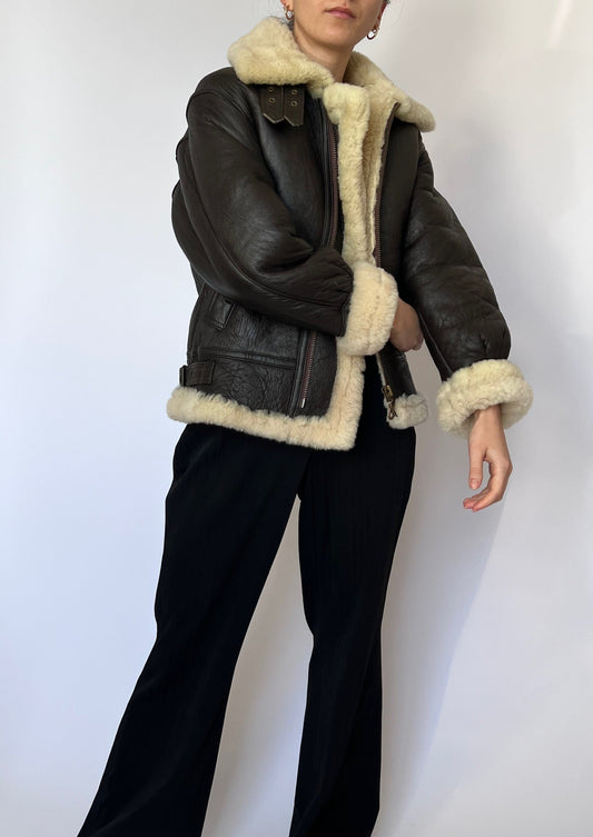 Shearling Leather Jacket XS/S