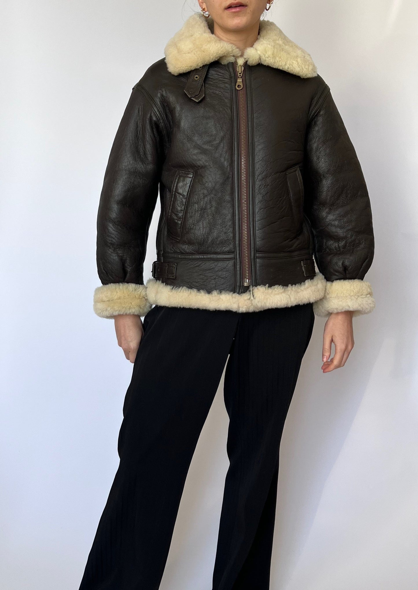 Shearling Leather Jacket XS/S