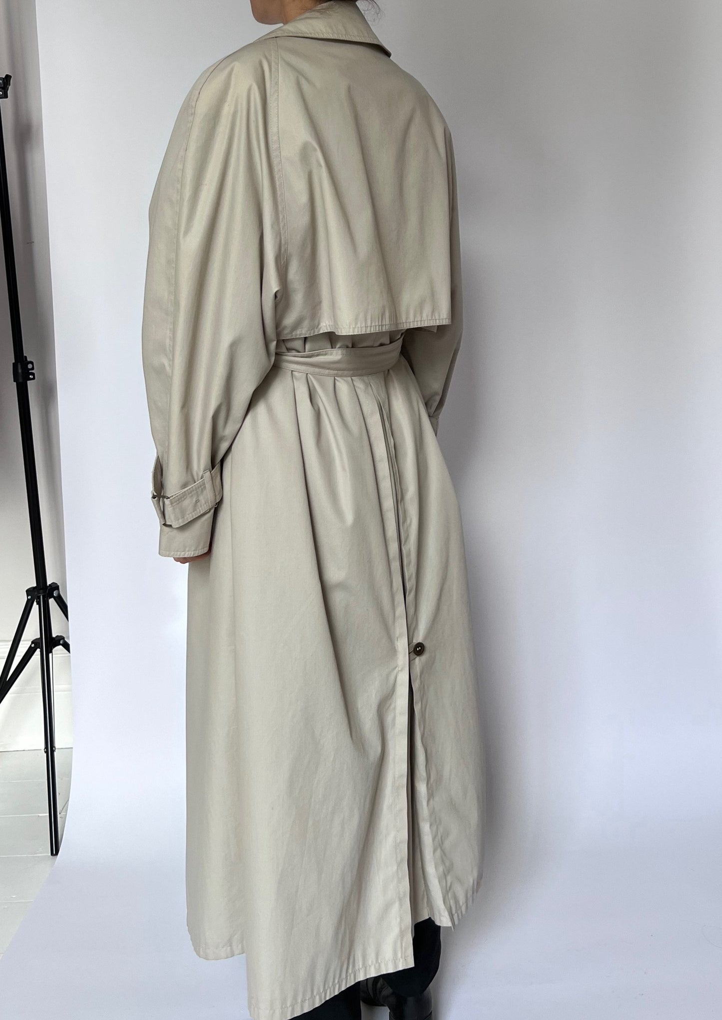 1990s Neutral Trench Coat S/M