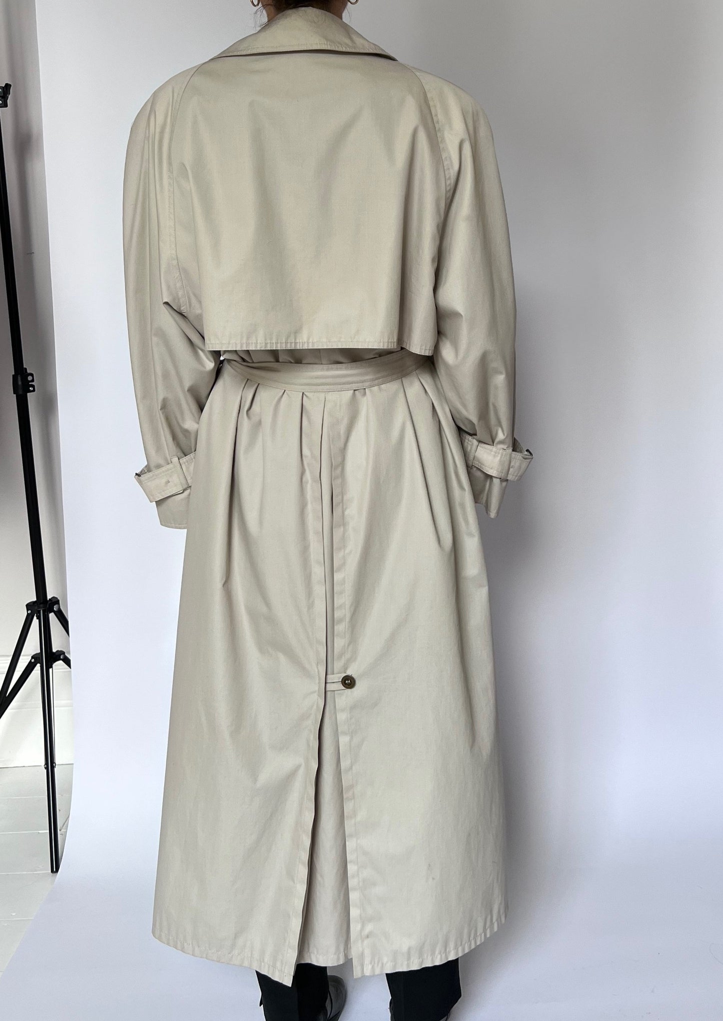 1990s Neutral Trench Coat S/M