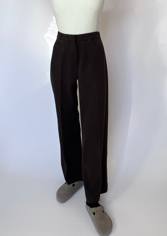 Brown Wide Leg Trousers W'27" S