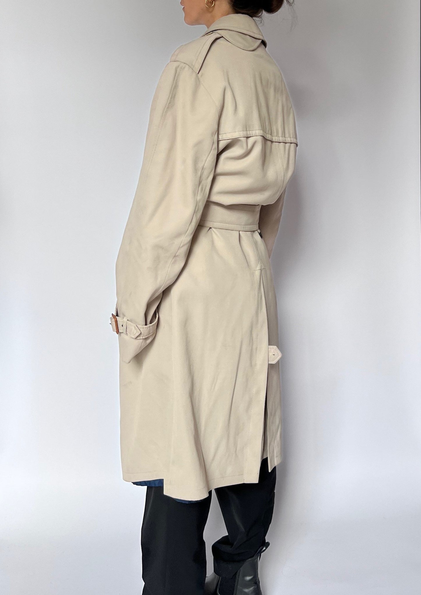 Cream 'Fur' Lined Trench M