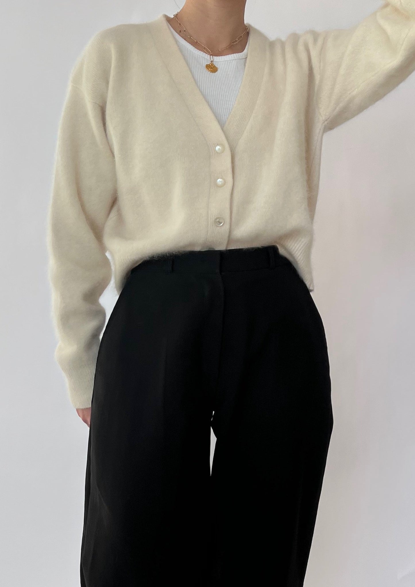 Long shop angora cardigan