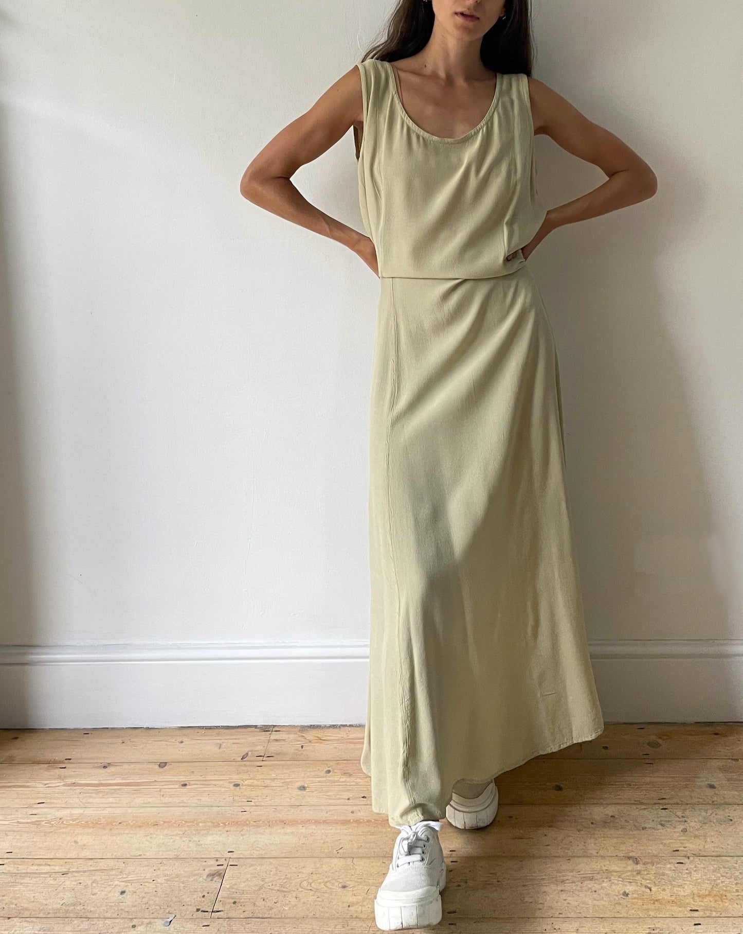 Vintage Minimalist 90s Ghost Slip Dress Size L-XL