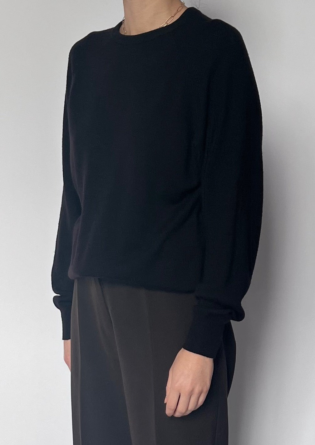 Brown Wool Crew Neck Jumper S/M