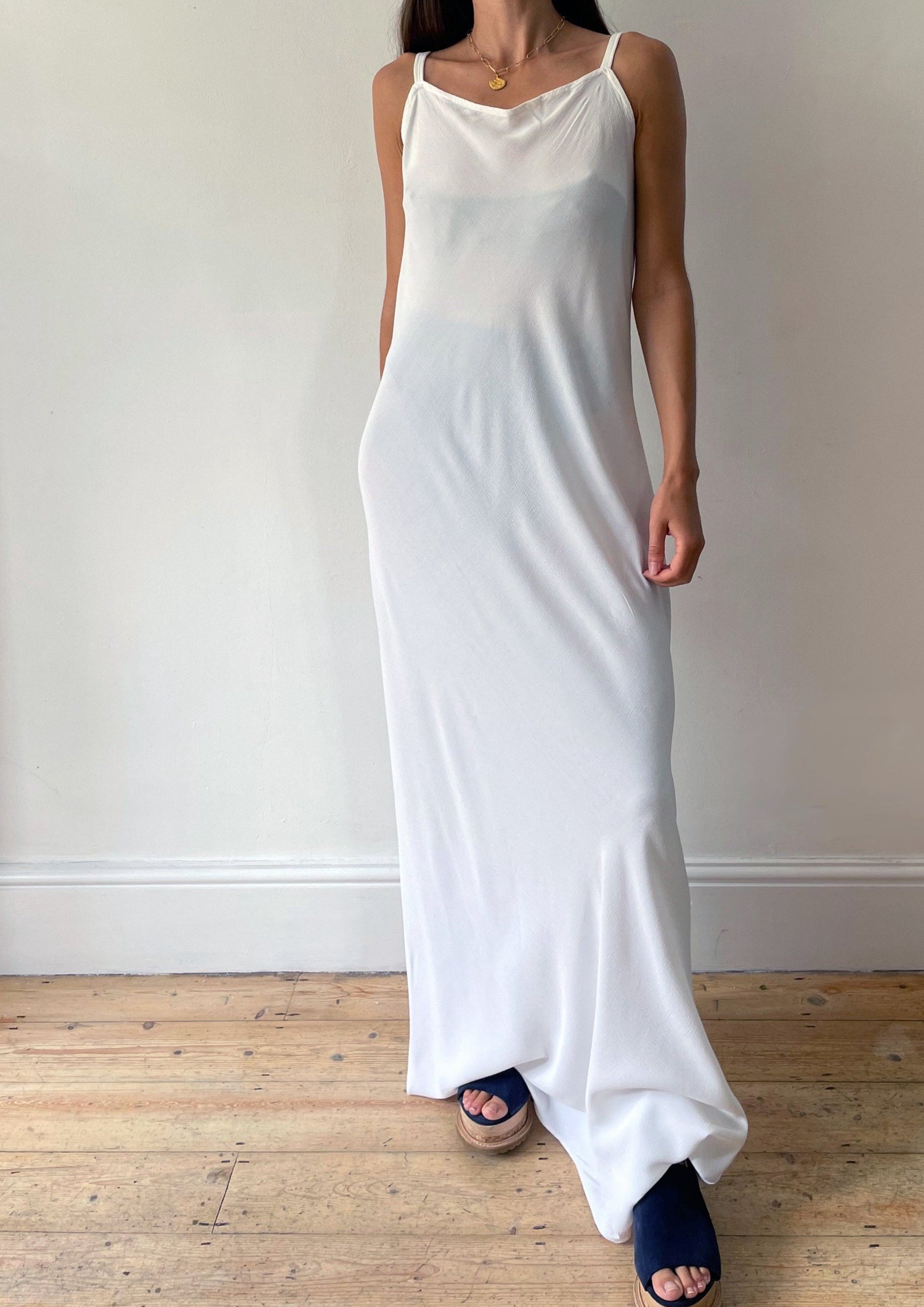 Vintage 90s Square Neck Maxi Slip Dress M-L β Reforme Studios