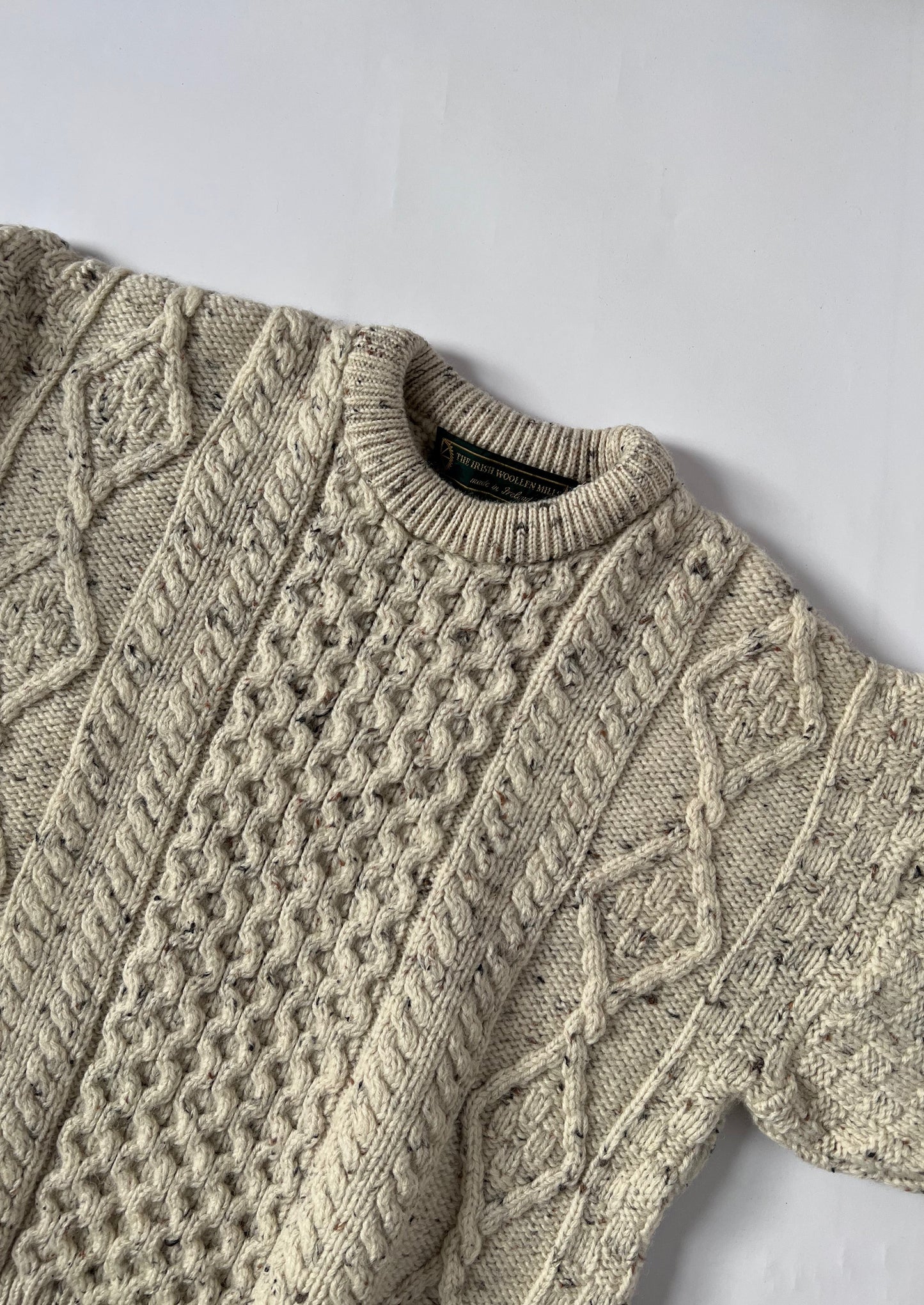 Vintage 70s Aran Wool Jumper S/M