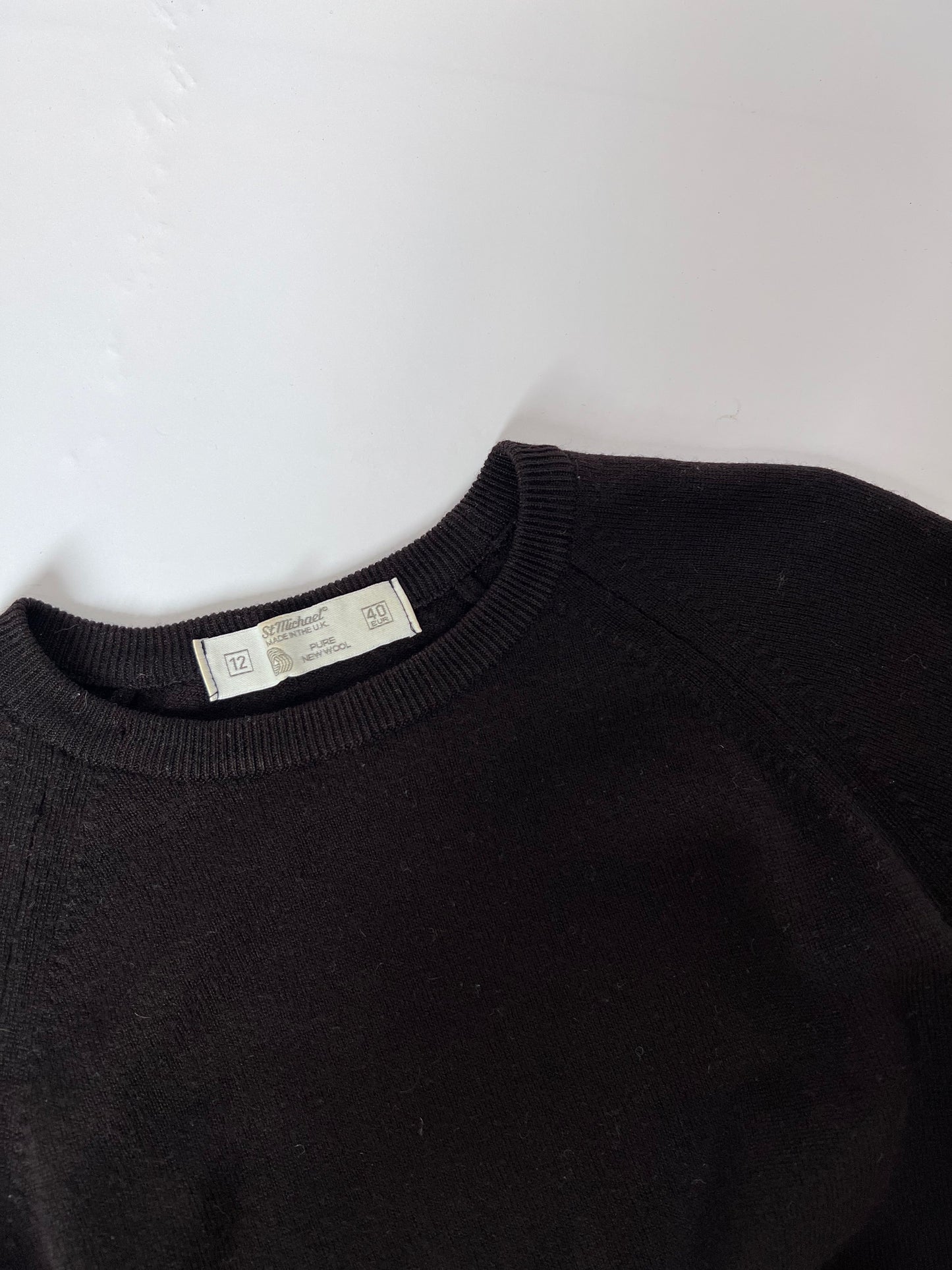 Brown Wool Crew Neck Jumper S/M