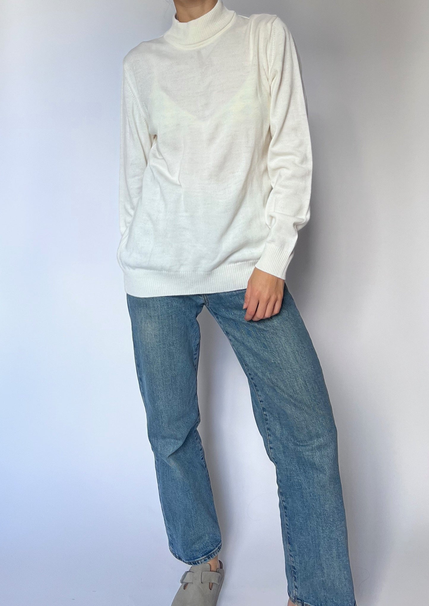 Light Wool White Jumper S/M