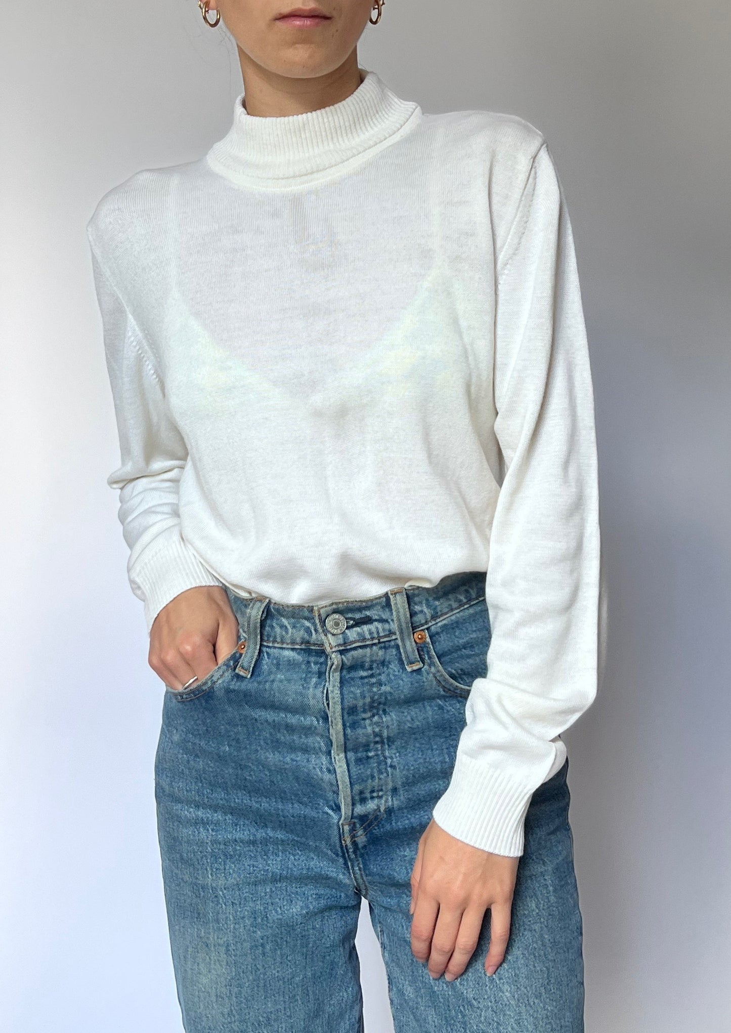 Light Wool White Jumper S/M