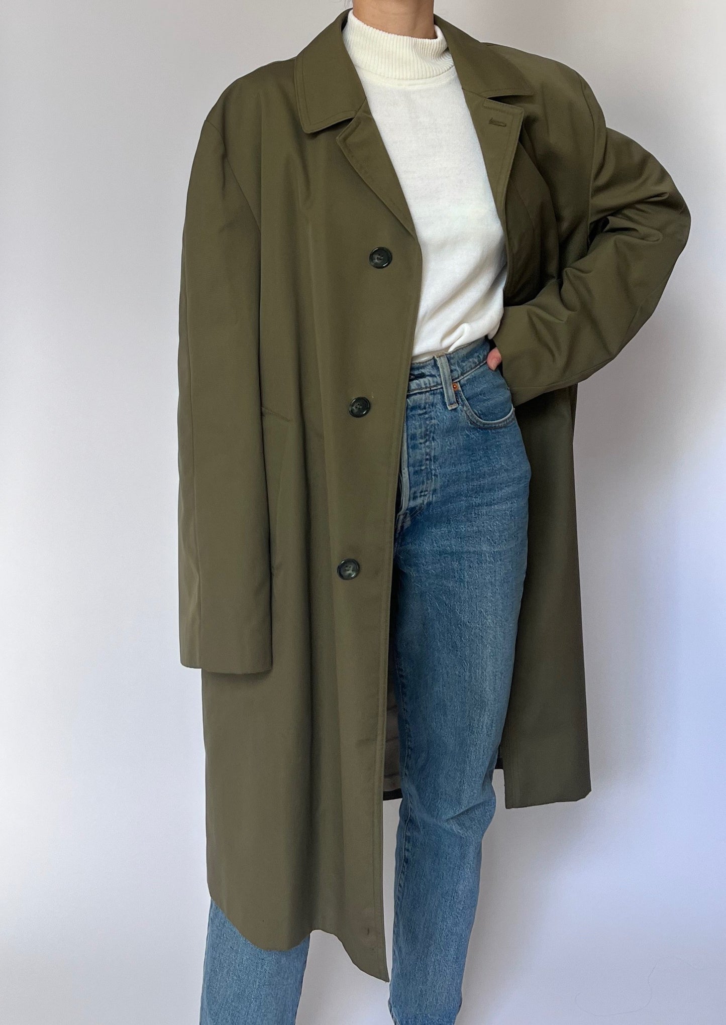 Minimal Khaki Trench M/L