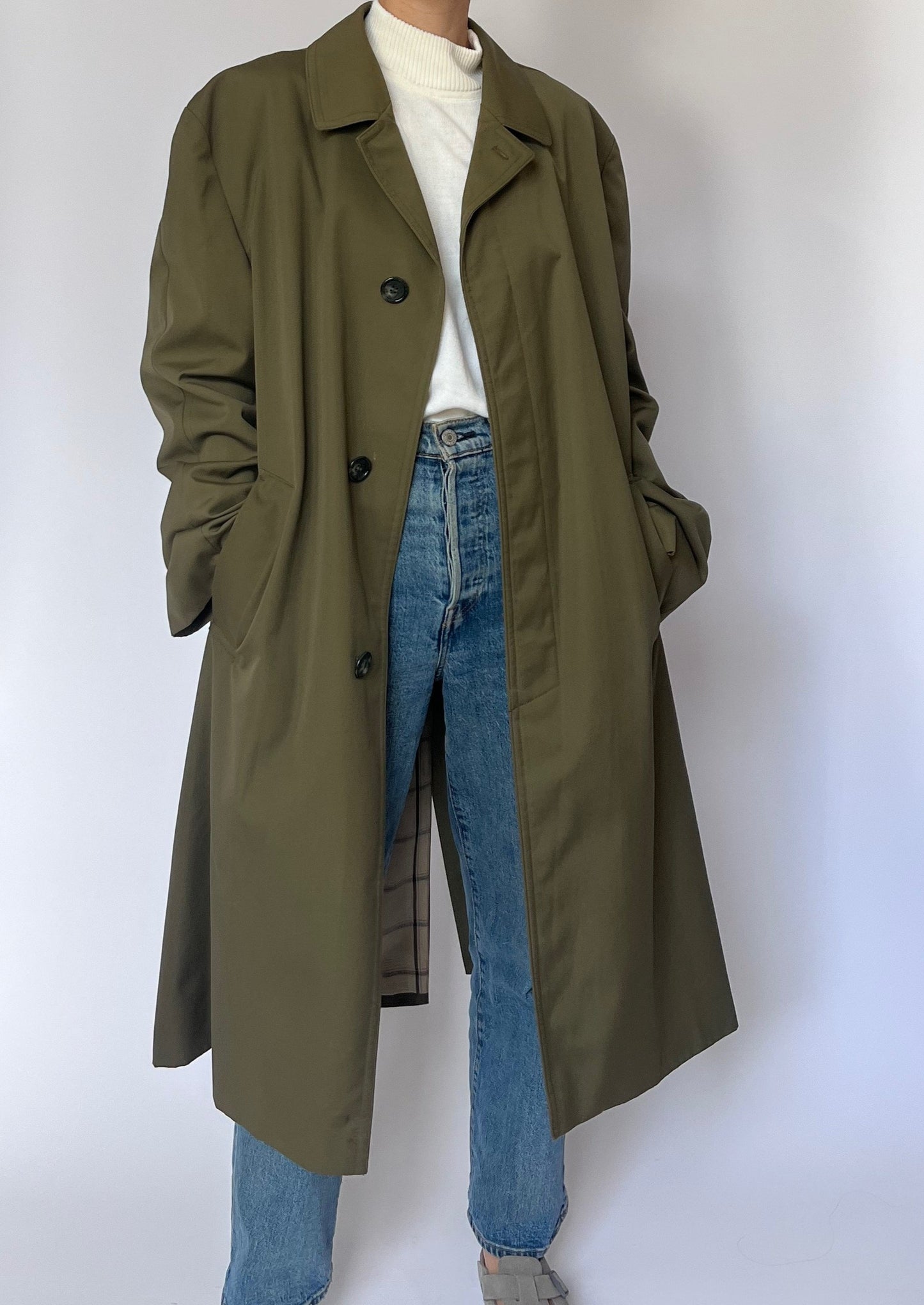 Minimal Khaki Trench M/L