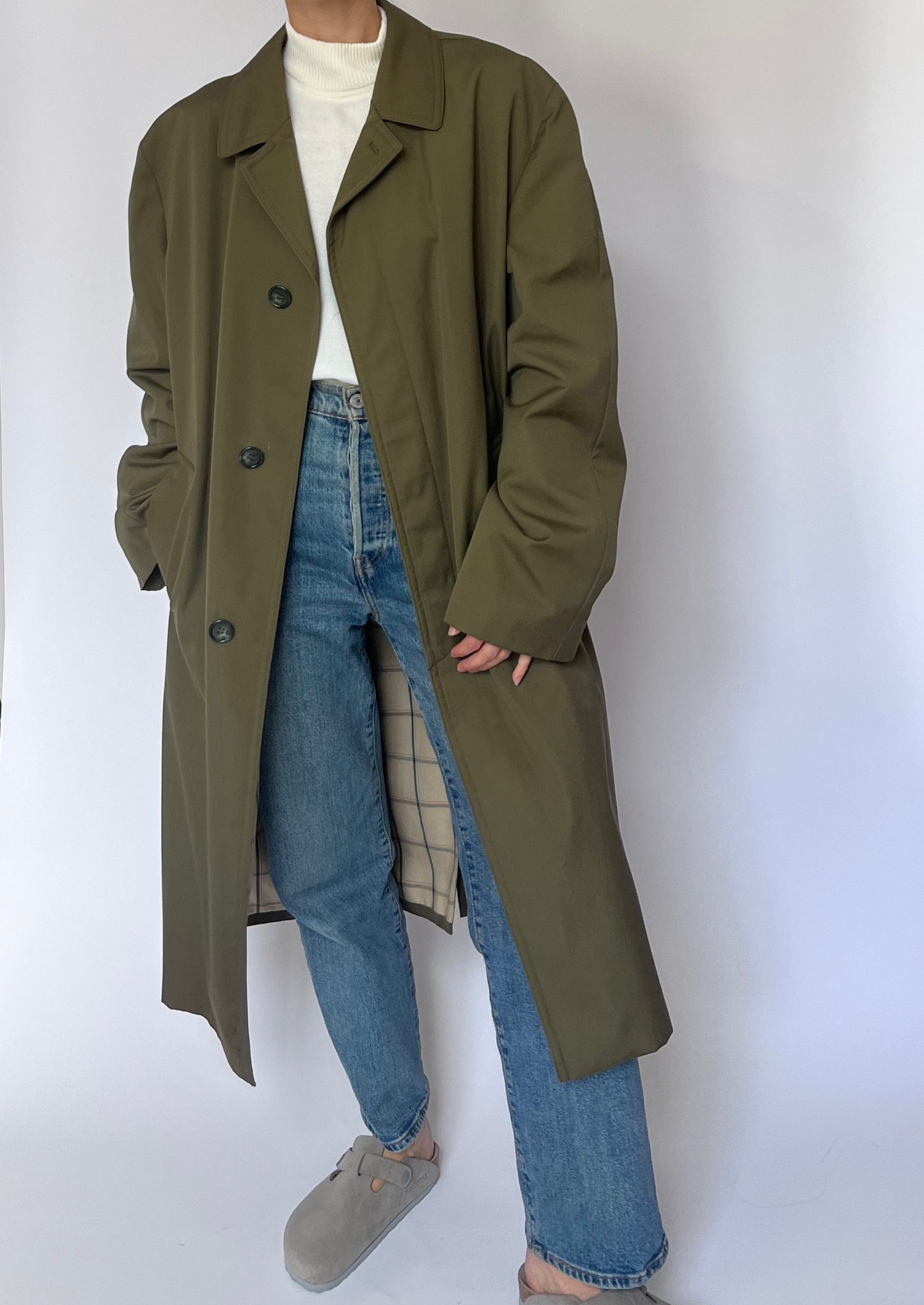 Minimal Khaki Trench M/L