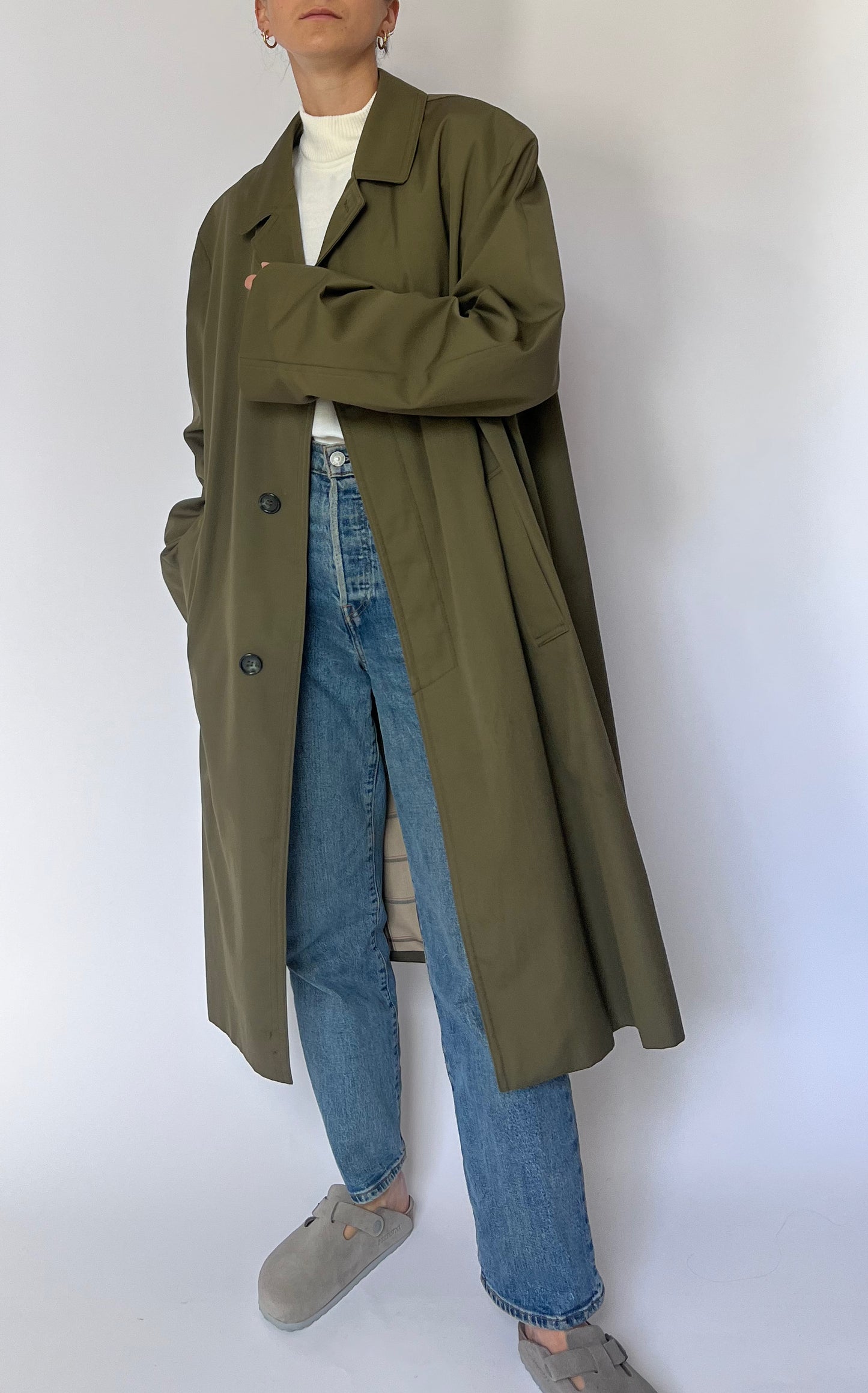 Minimal Khaki Trench M/L