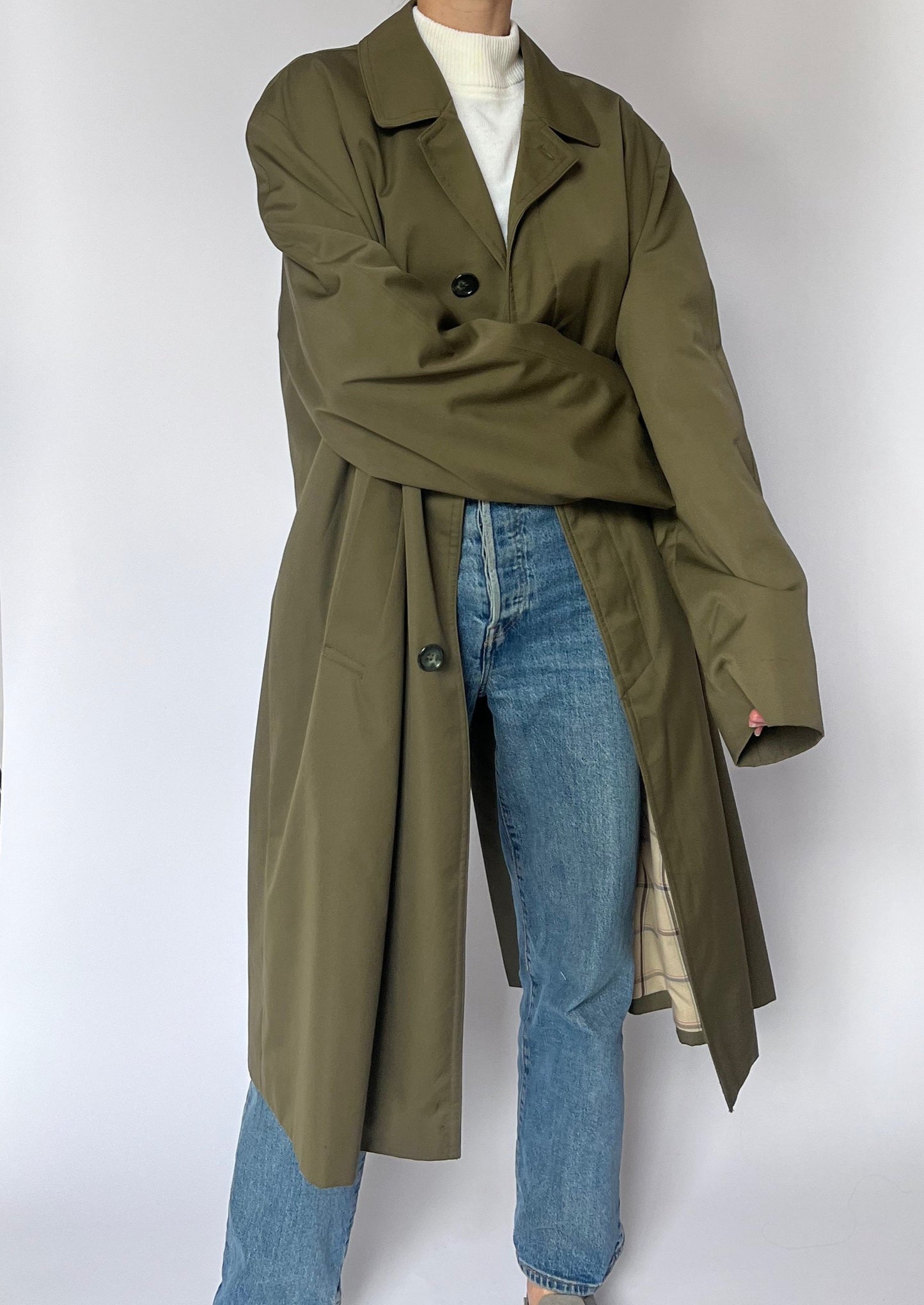 Minimal Khaki Trench M/L