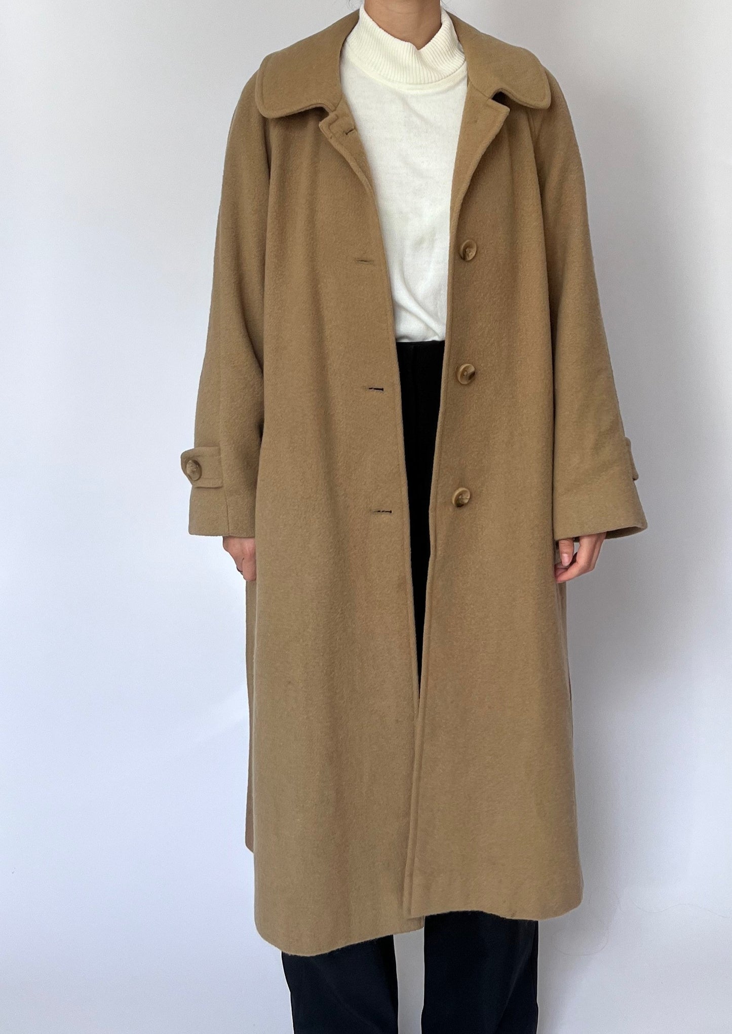 Wool Caramel Coat S/M